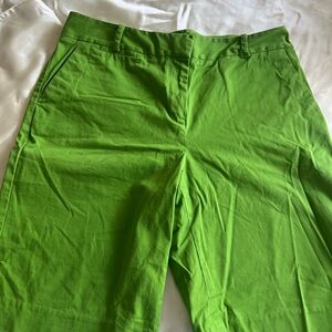 Talbots Green Bermuda Shorts Size 10 Bright Summer Classic Casual Chic